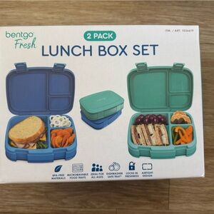 Bentgo Fresh Lunch Box - Teal and Blue